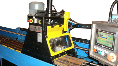 Станок для пробивки труб строительных лесов 